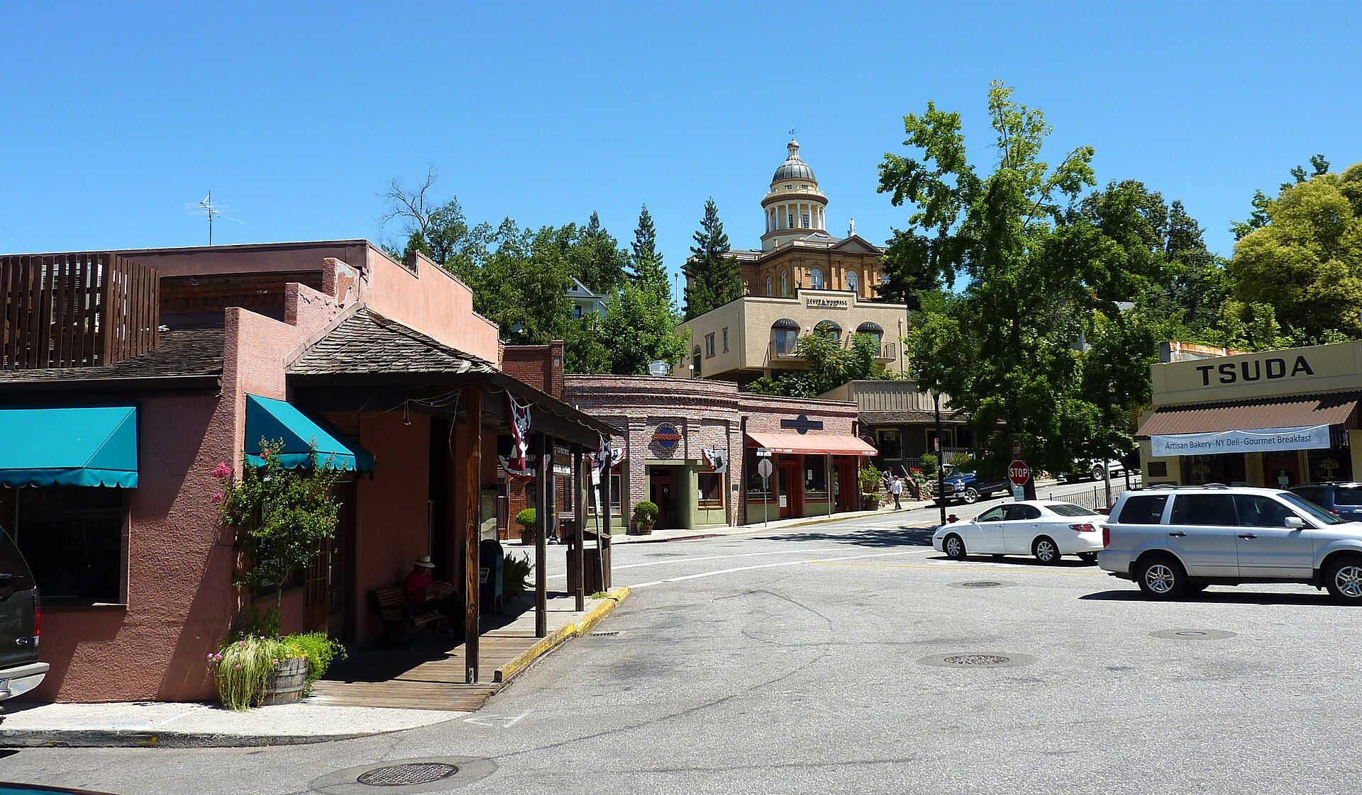 Historic commercial buildings in Old Town Auburn, California