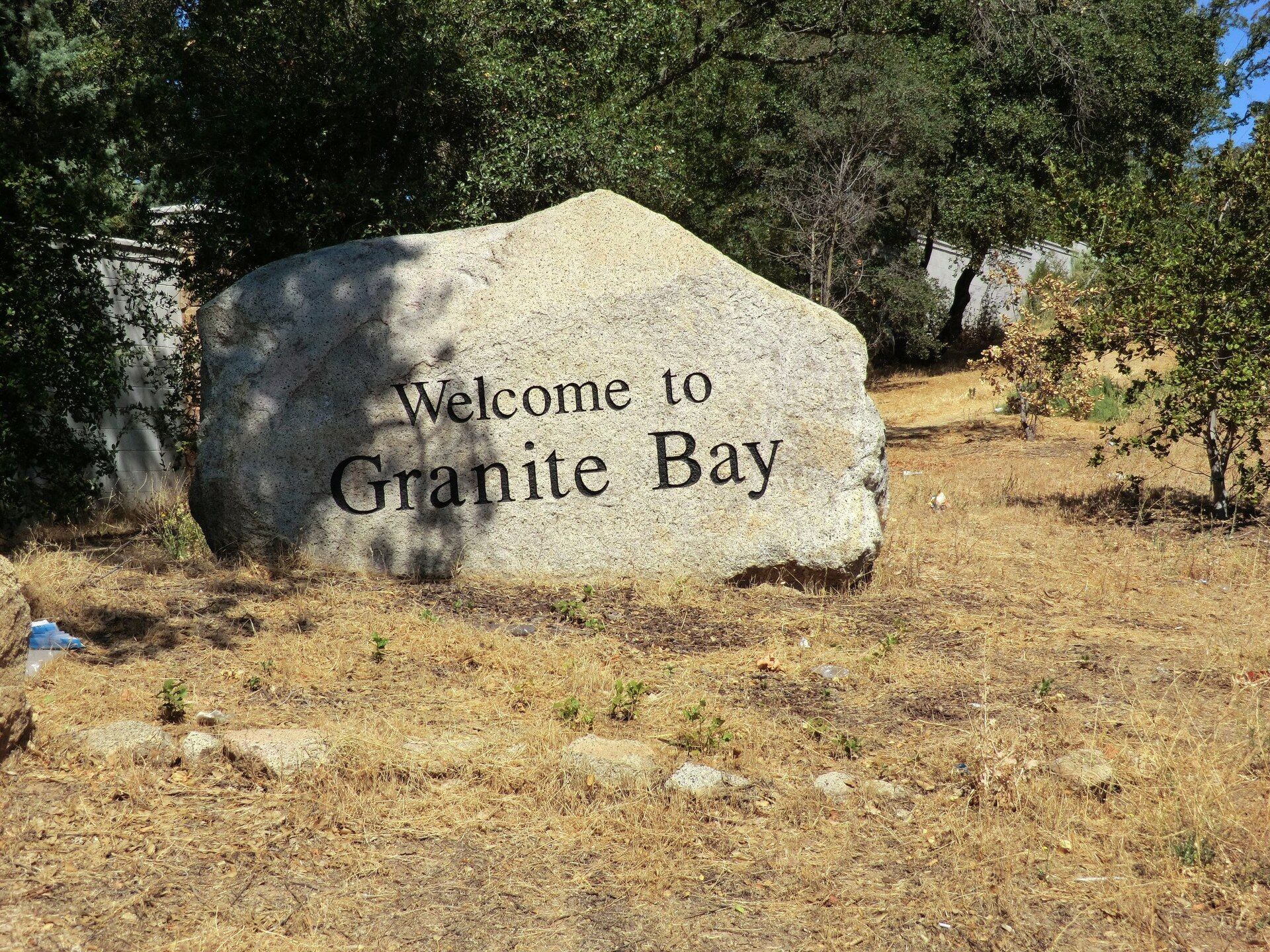 Welcome to Granite Bay sign in Granite Bay, California