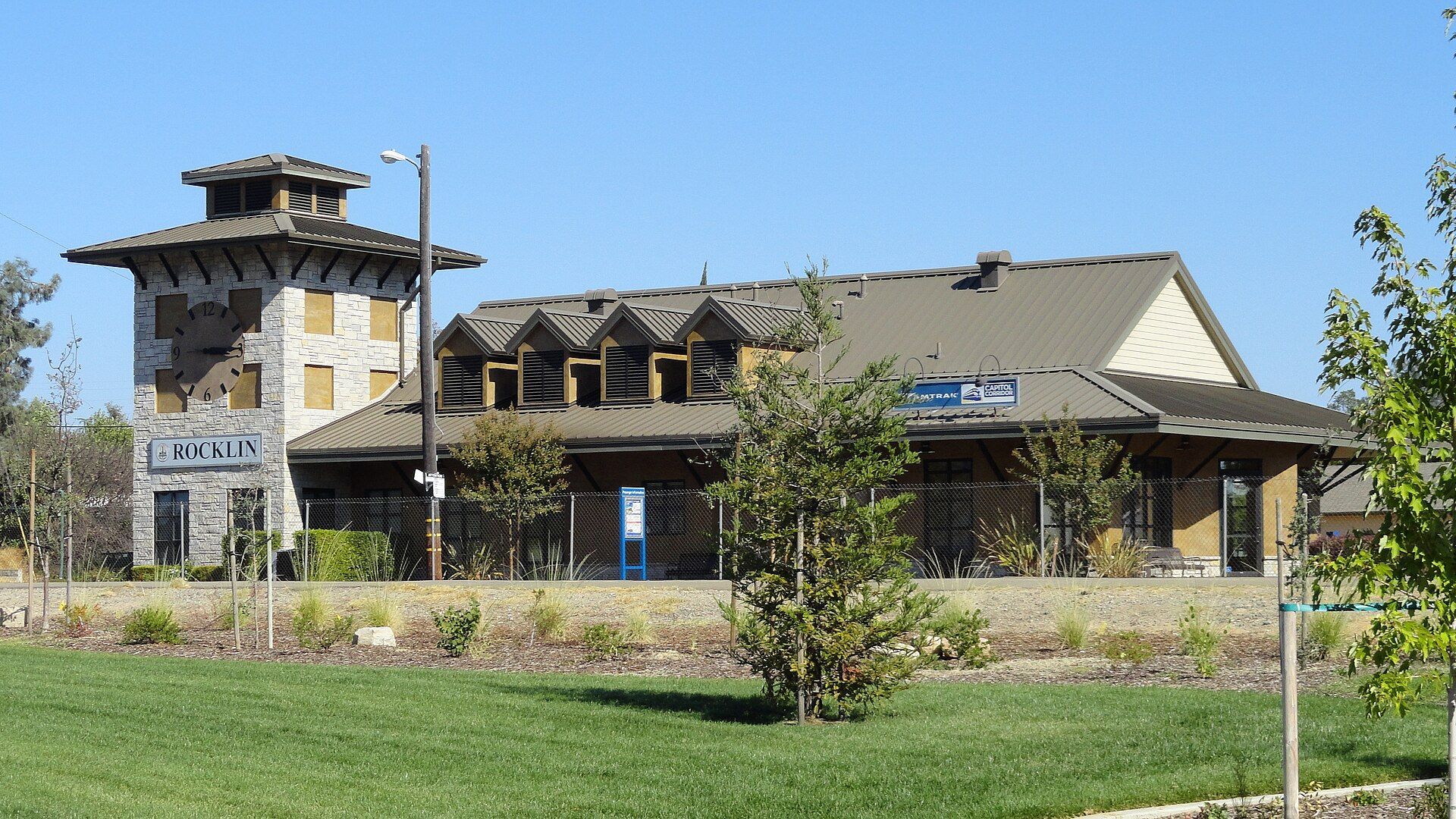 Rocklin Amtrak station and Chamber of Commerce building