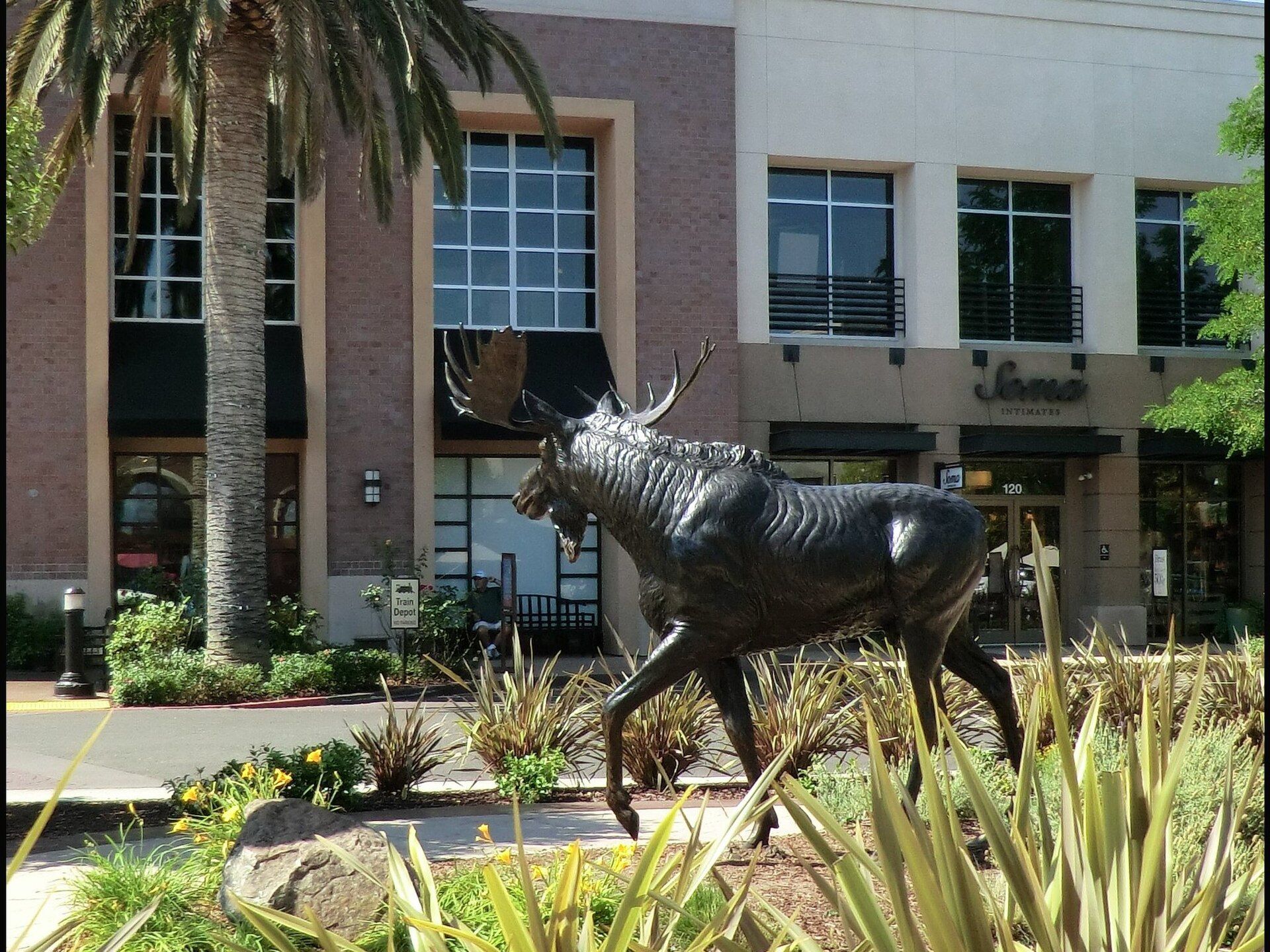 Commercial district in Roseville, California